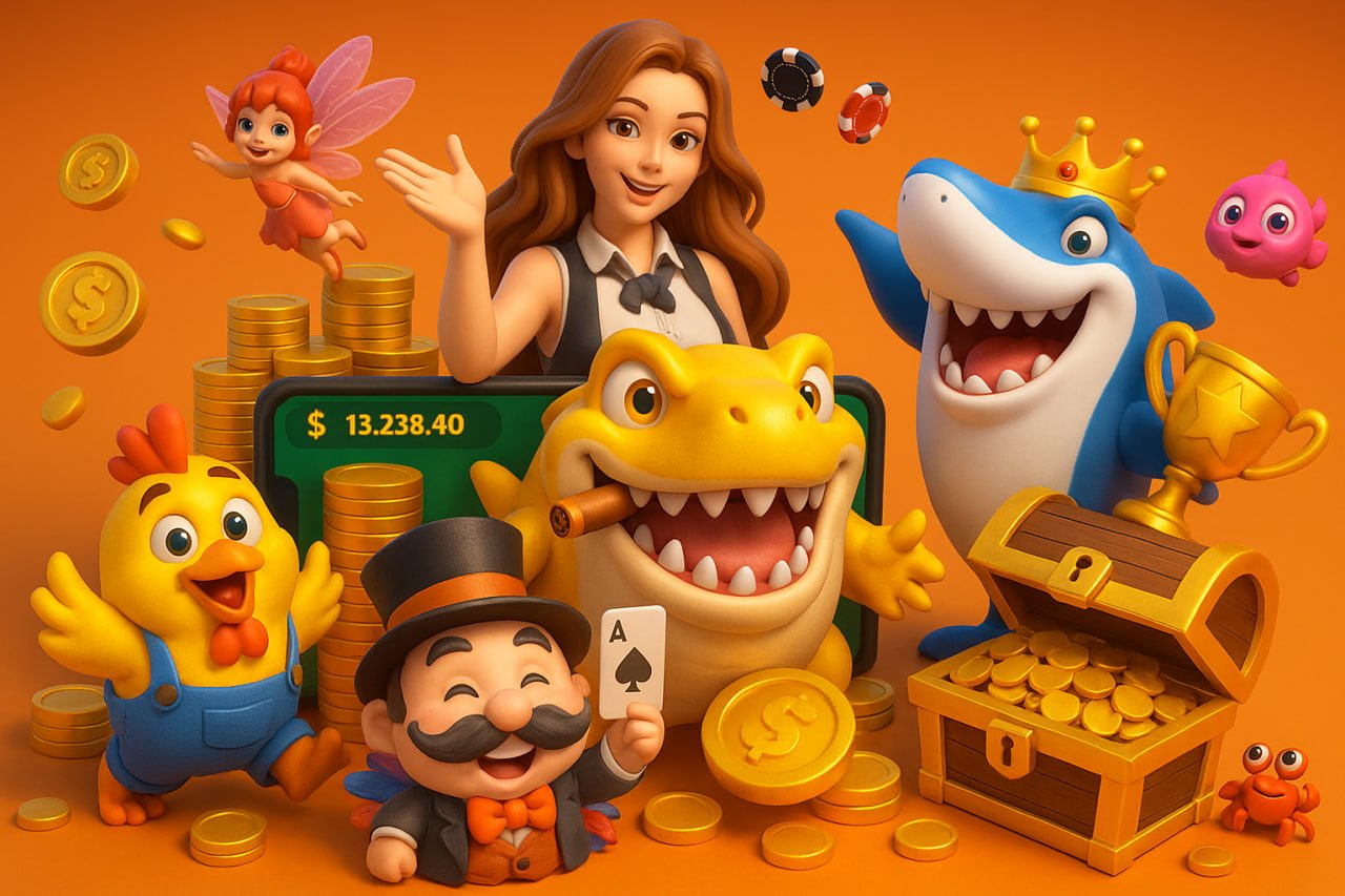Menu permainan slot ucok slot dengan Fa Cai Shen Deluxe di antara pilihan lainnya